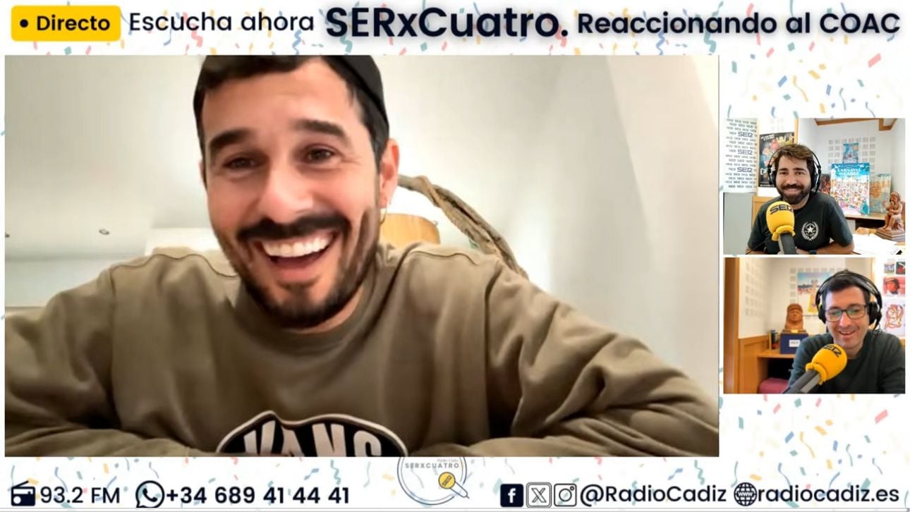 Antoñito Molina en el reaccionando del SERxCuatro.