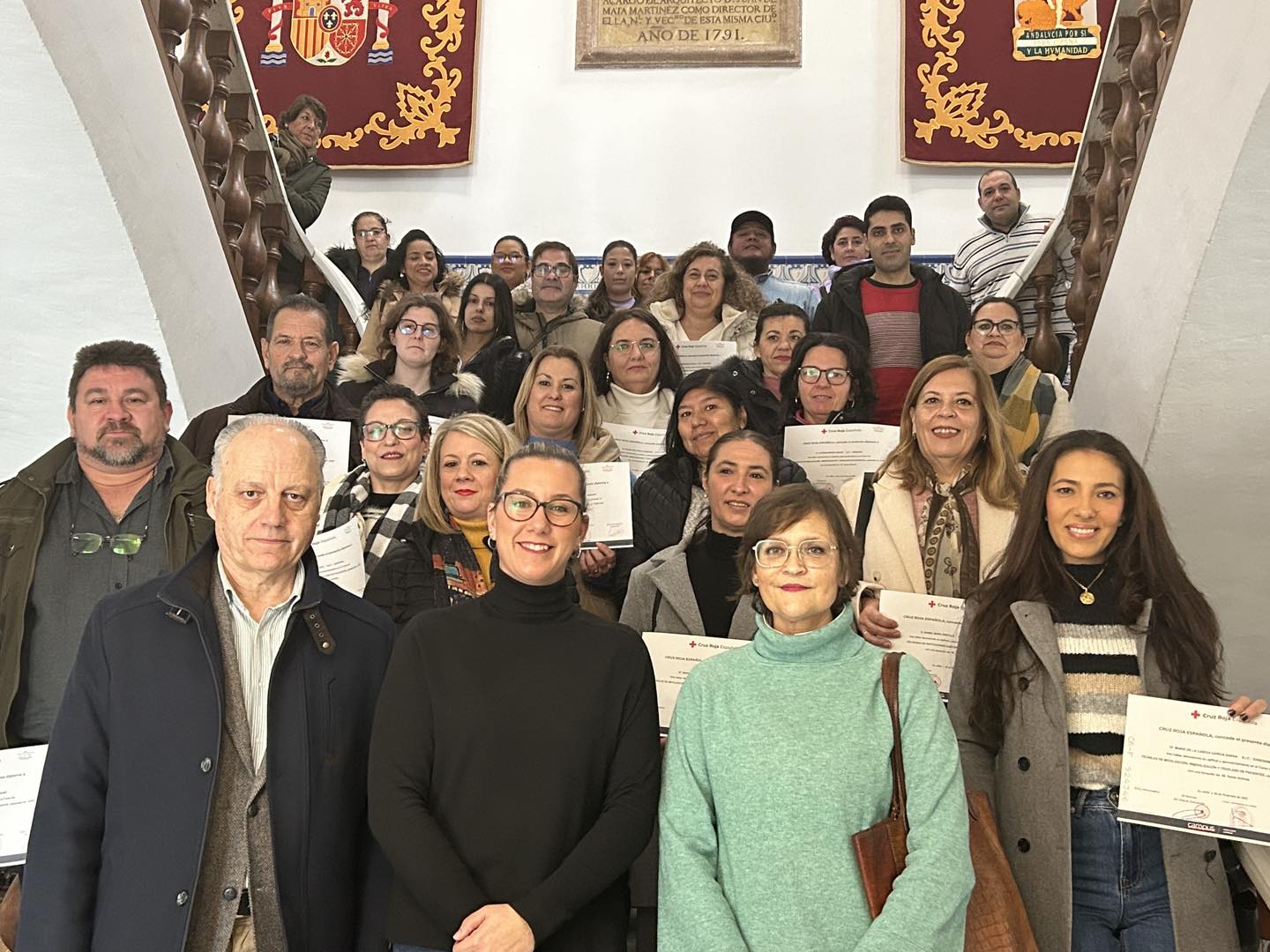 Más de cuarenta personas desempleadas reciben el diploma de los cursos de formación sanitaria