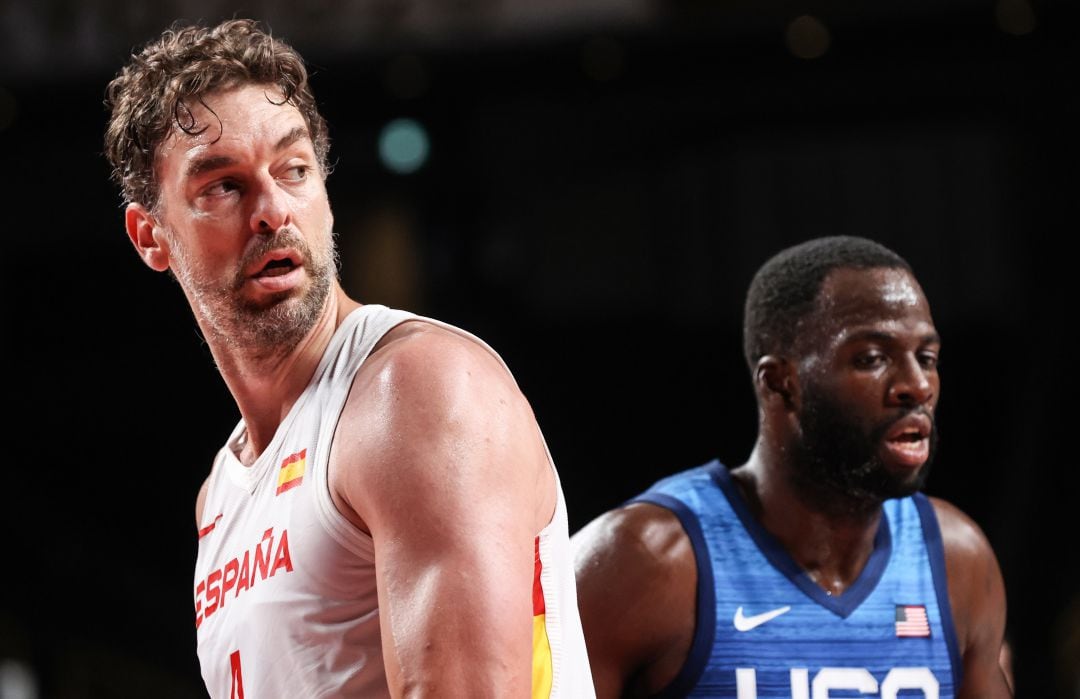 Pau Gasol, en el partido ante Estados Unidos en los cuartos de final de Tokio 2020.