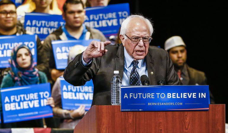 El senador de Vermont y precandidato presidencial demócrata Bernie Sanders 