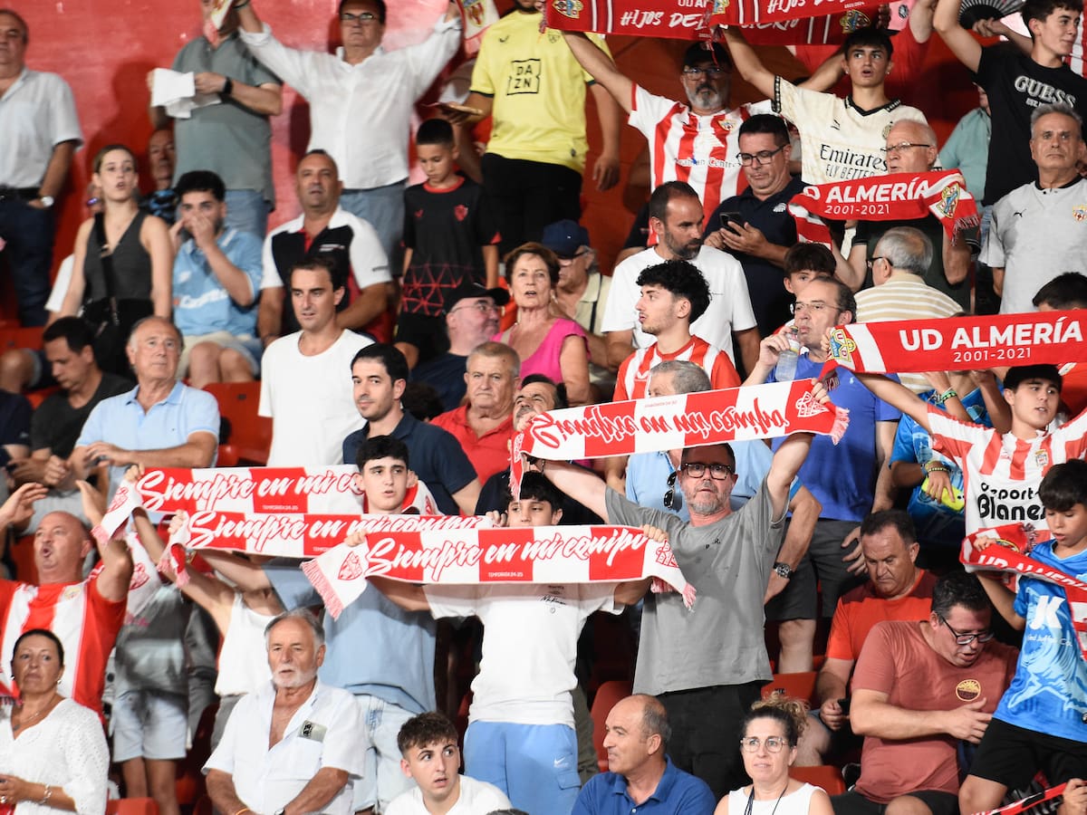 El Almería quiere pulverizar su récord ante el Málaga: el techo, en los 15.119 espectadores