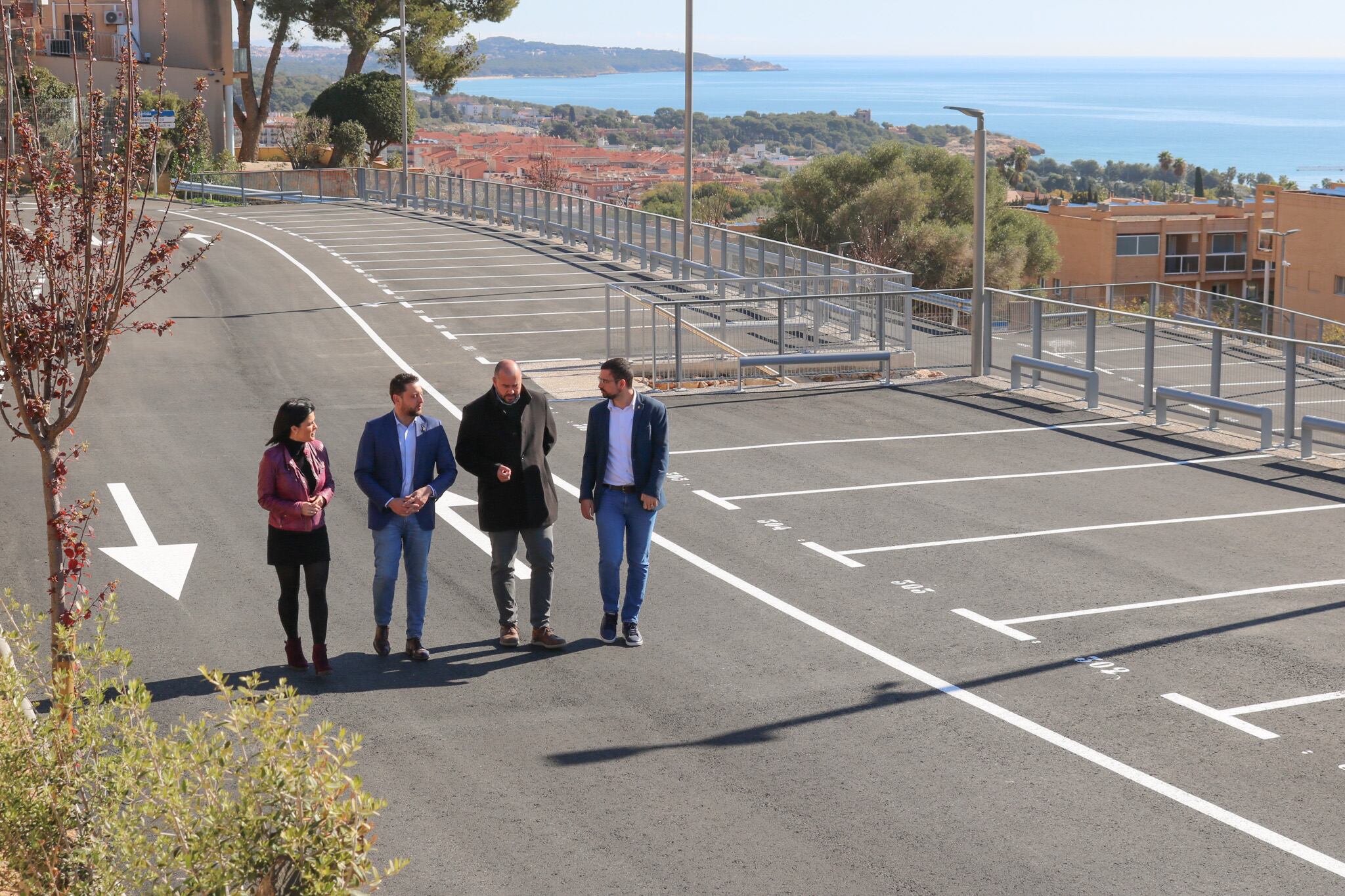 L&#039;alcalde i els regidors durant la inauguració