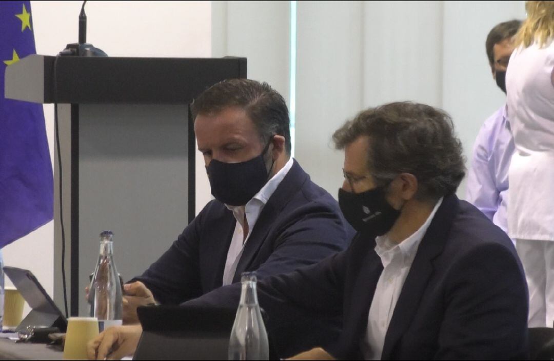 Pablo Ruz portavoz PP y Javier García Mora concejal del Partido Popular