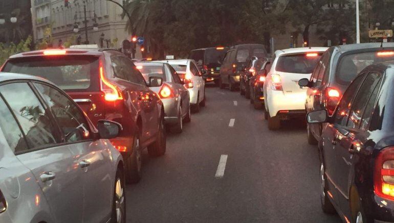 Atasco en Pont de Fusta