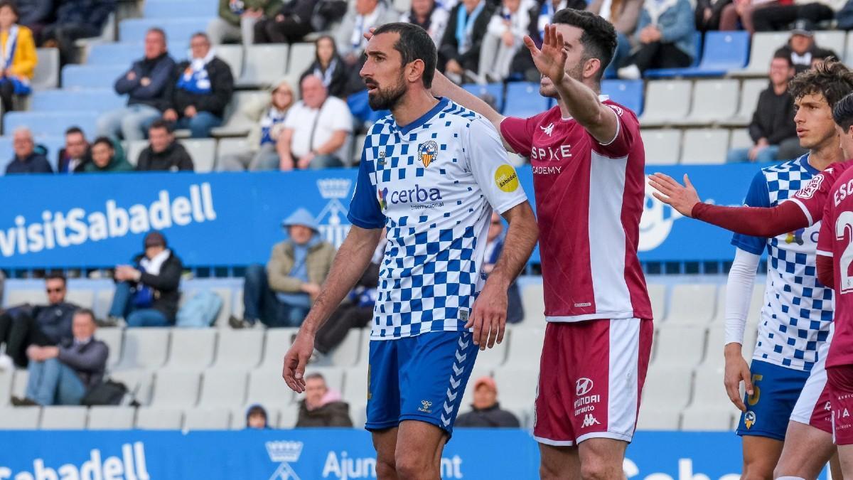 Sergi Maestre jugó 13 partidos con el Sabadell en la segunda vuelta.