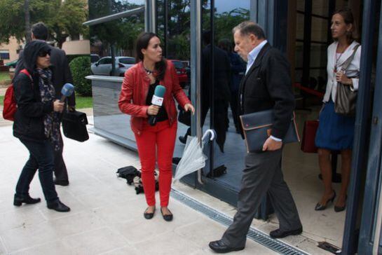 Gómez de las Heras a la sortida dels jutjats.