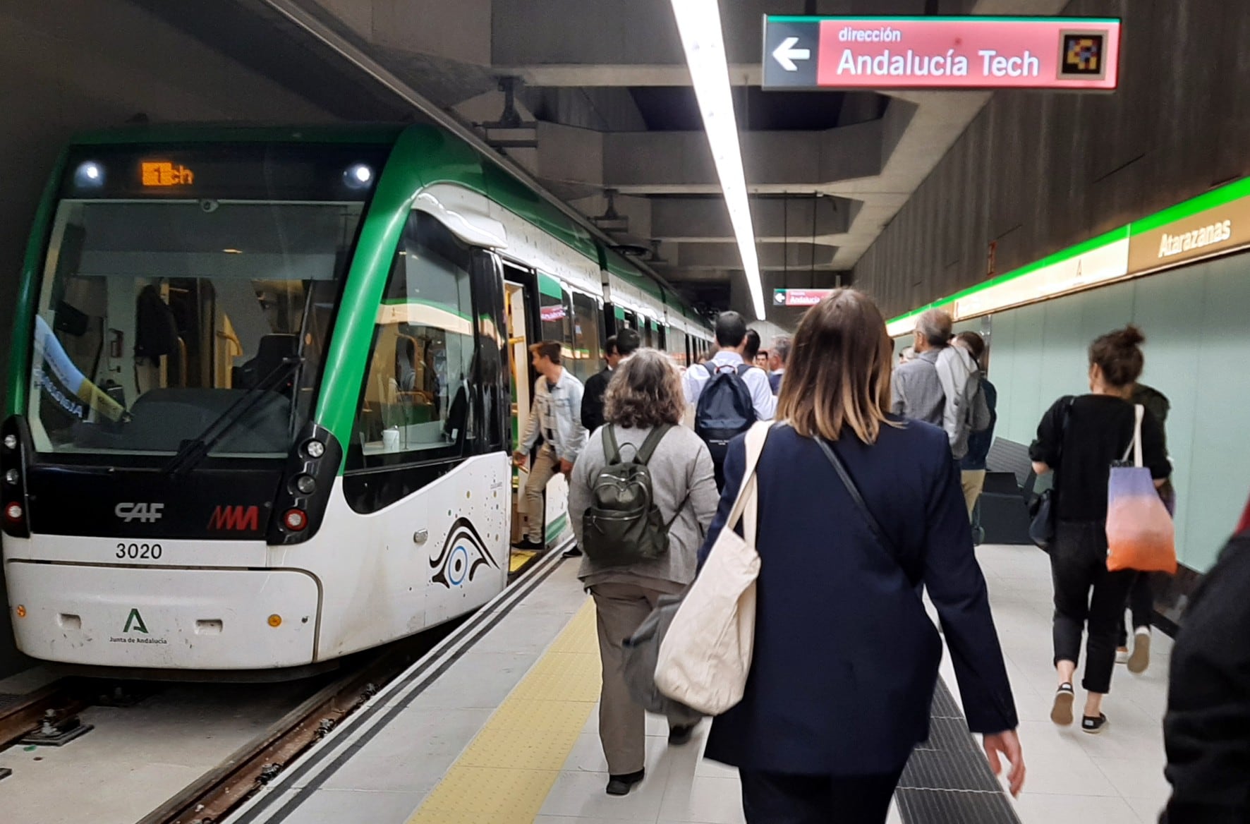 Estación de Atarazanas del metro de Málaga