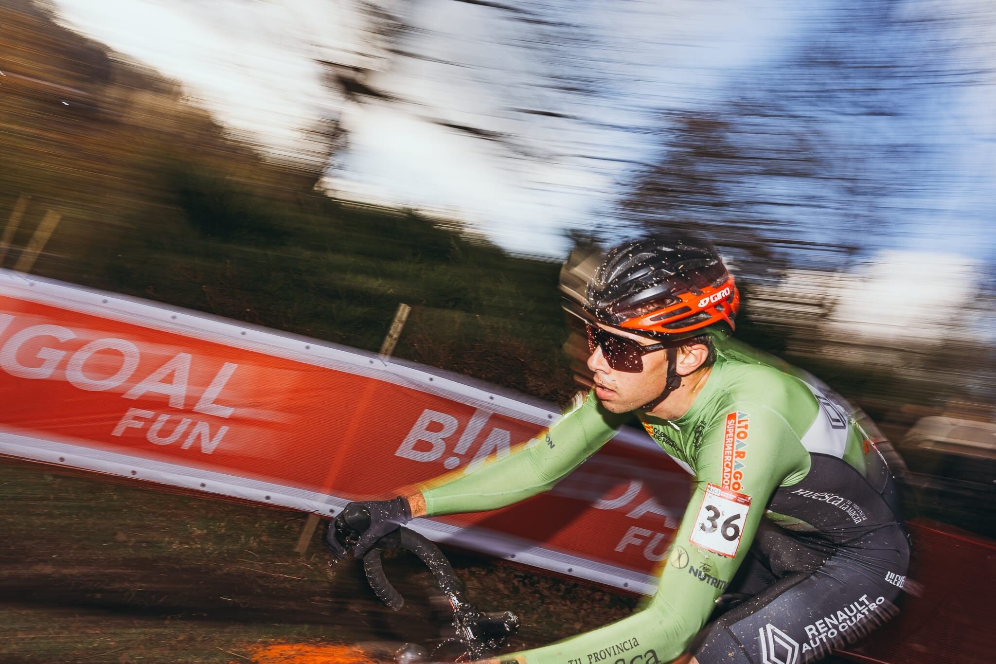 Javier Zaera durante la competición internacional de ciclocross