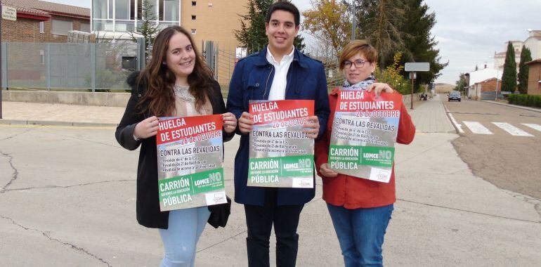 Representantes de Juventudes Socialistas de Carrión de los Condes (Palencia)