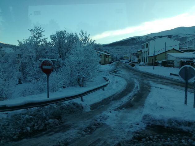 Imagen de la salida de Béjar a Palomares. Intransitable en condiciones normales.