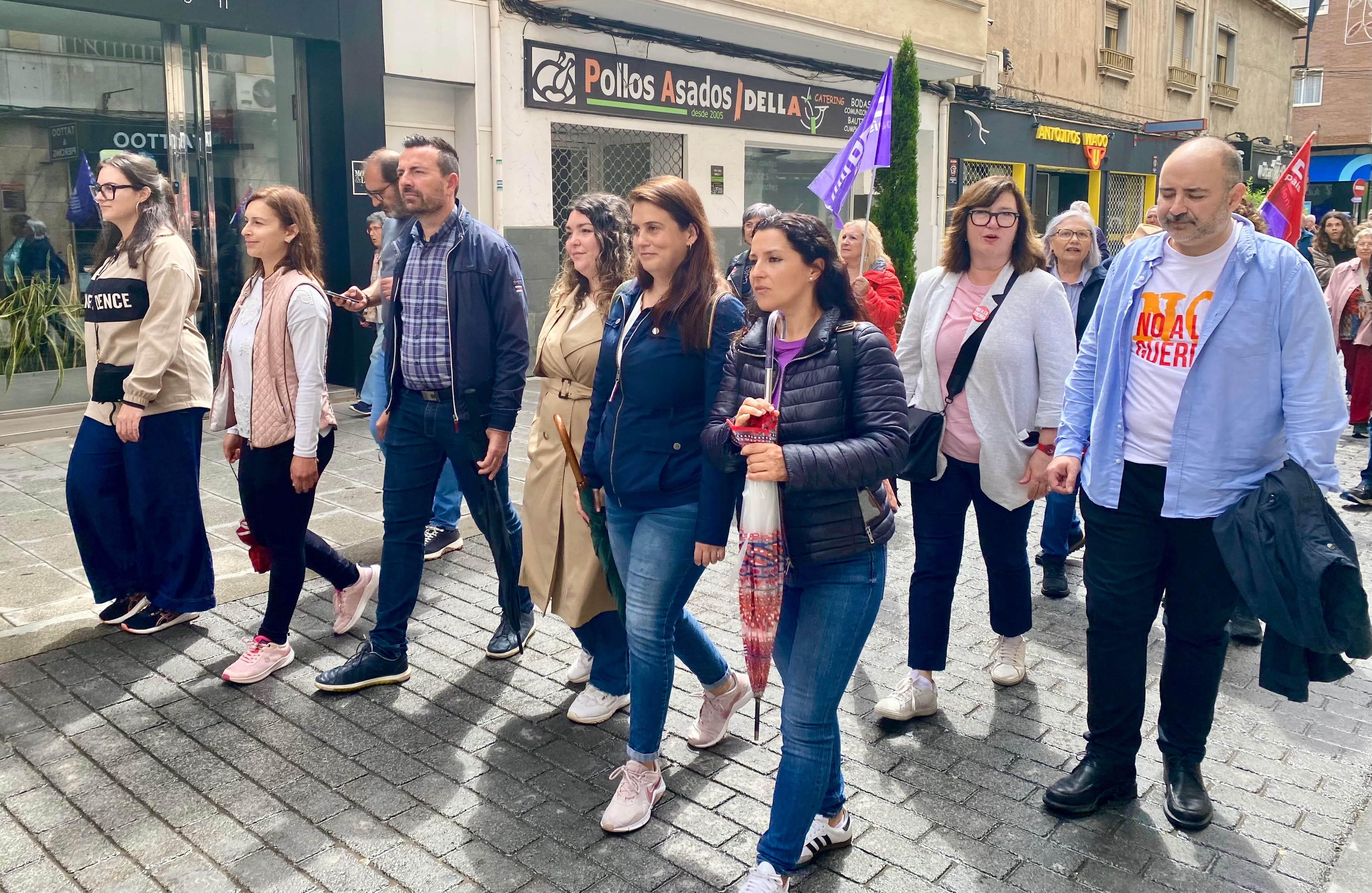 Varios concejales del equipo de Gobierno de Elda han participado en la movilización