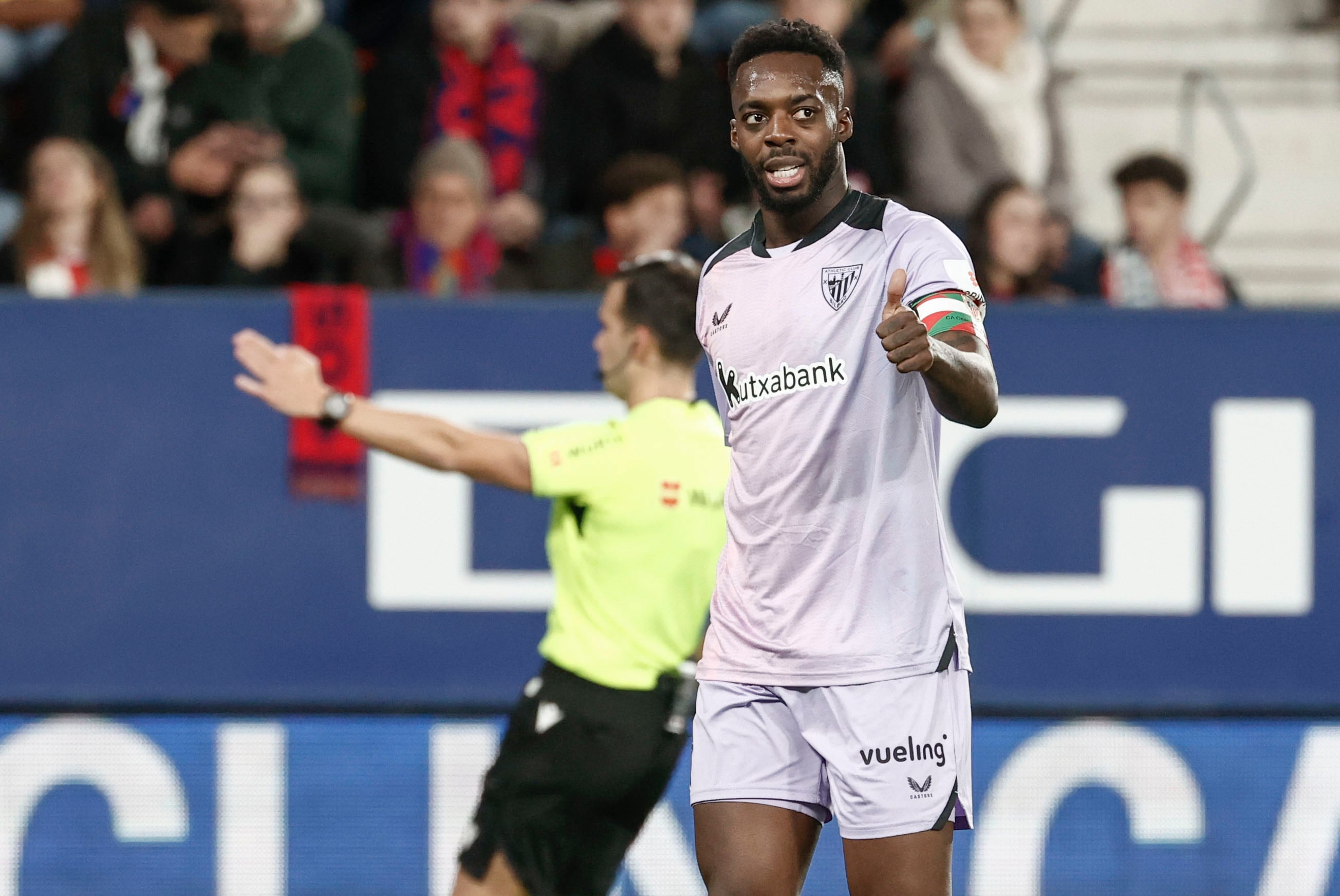 Iñaki Williams, delantero del Athletic Club, durante el encuentro ante Osasuna