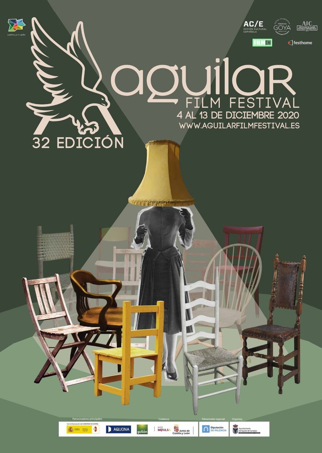 Cartel del Aguilar Film Festival en la provincia de Palencia