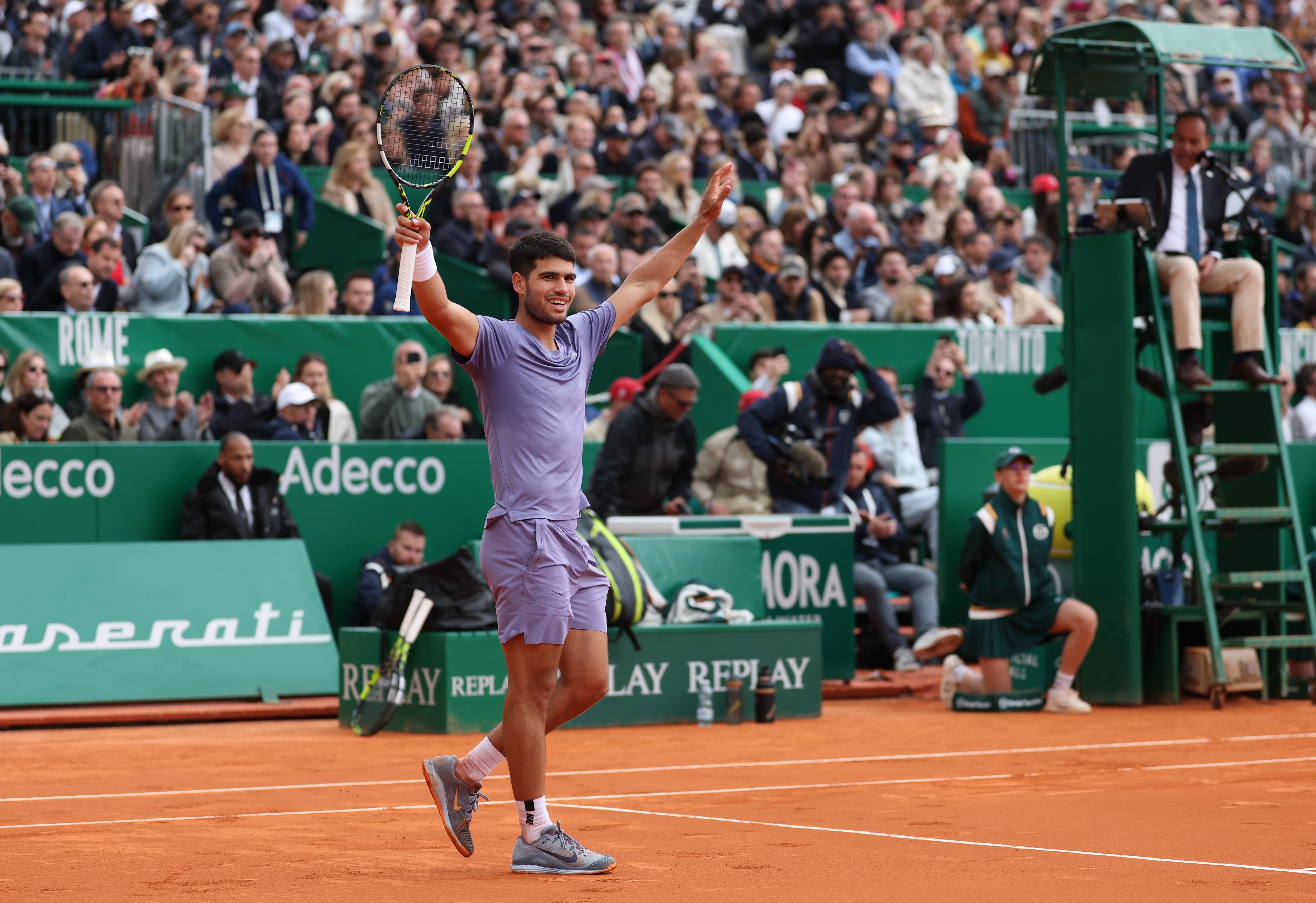 Carlos Alcaraz tras ganar el Masters 1000 de Montecarlo