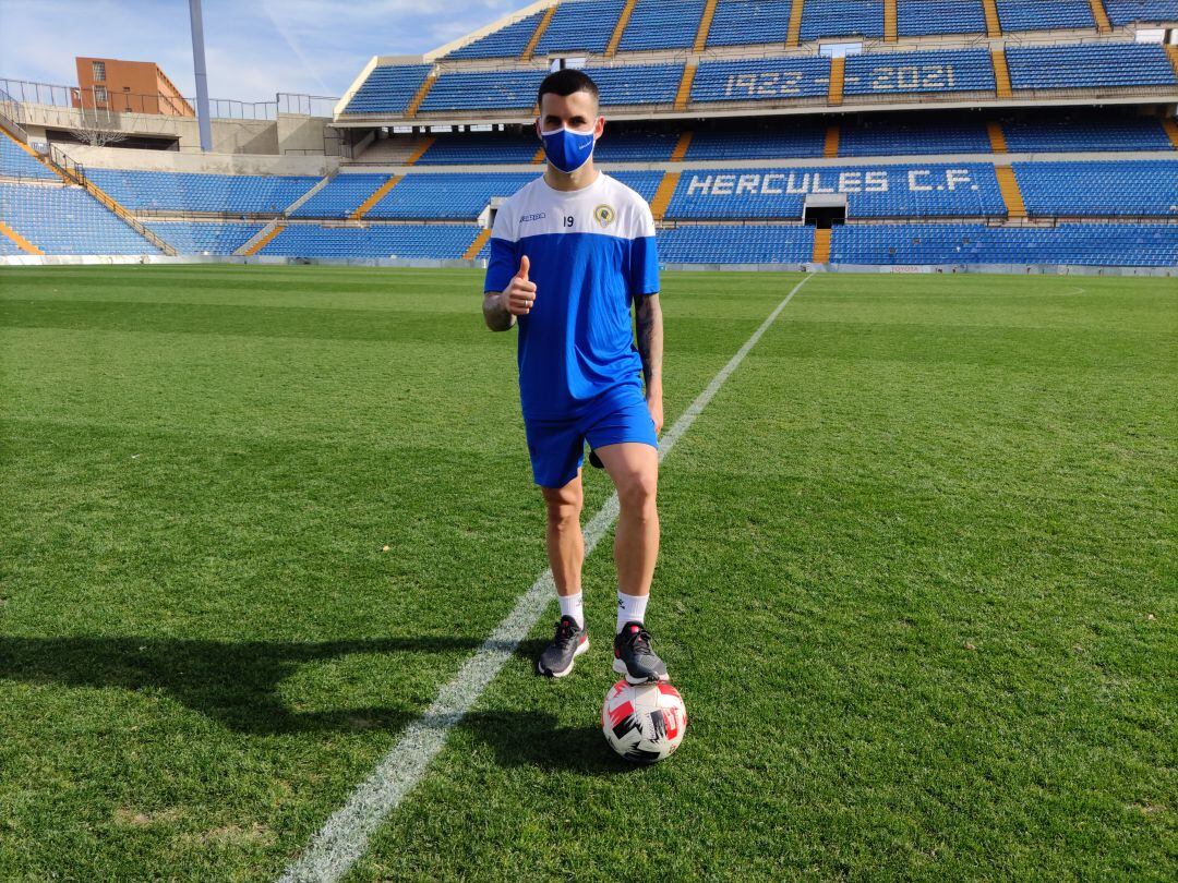 Alex Martínez, en el Rico Pérez