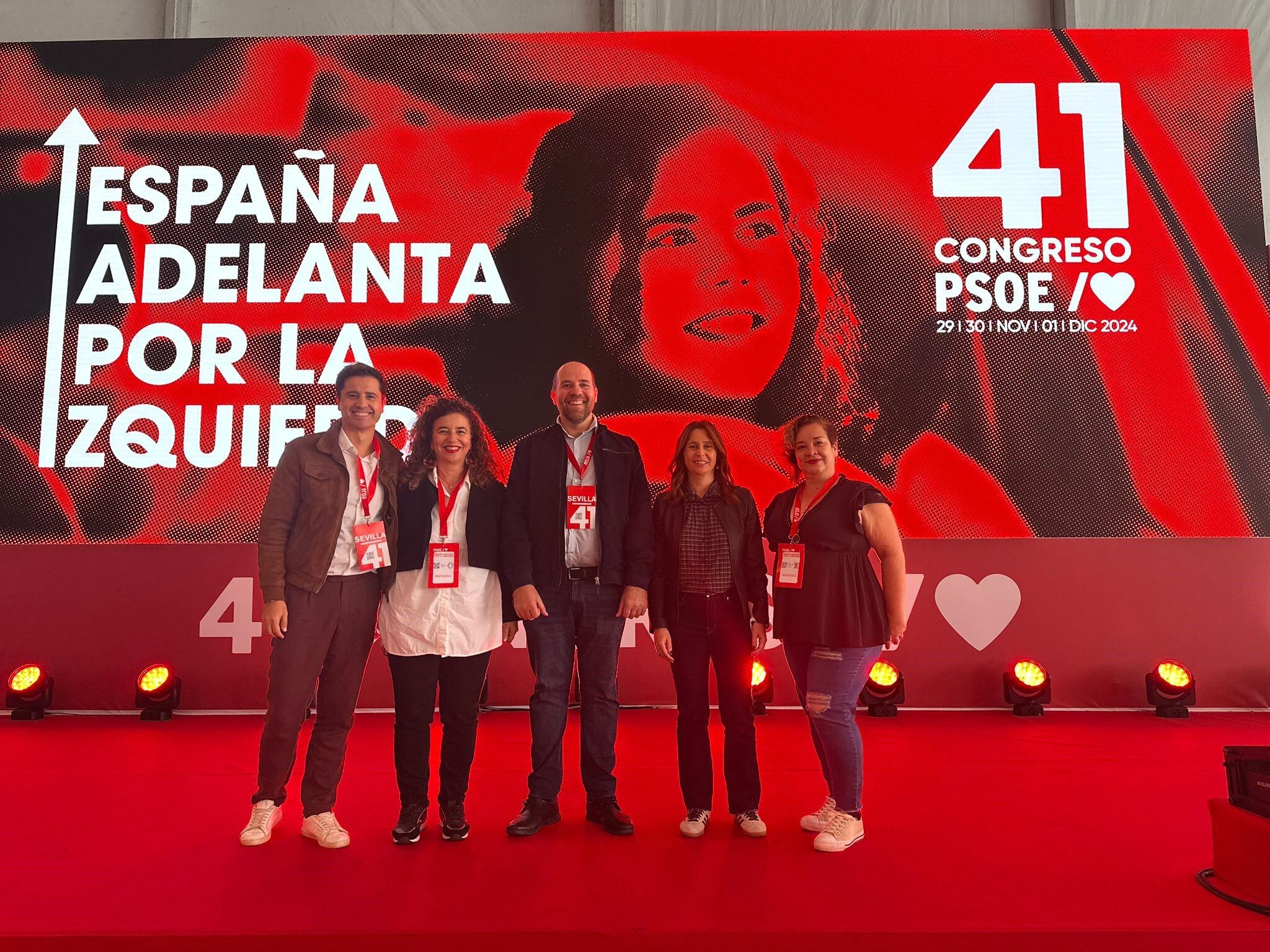 Los representantes de la FSE-PSOE en el Congreso