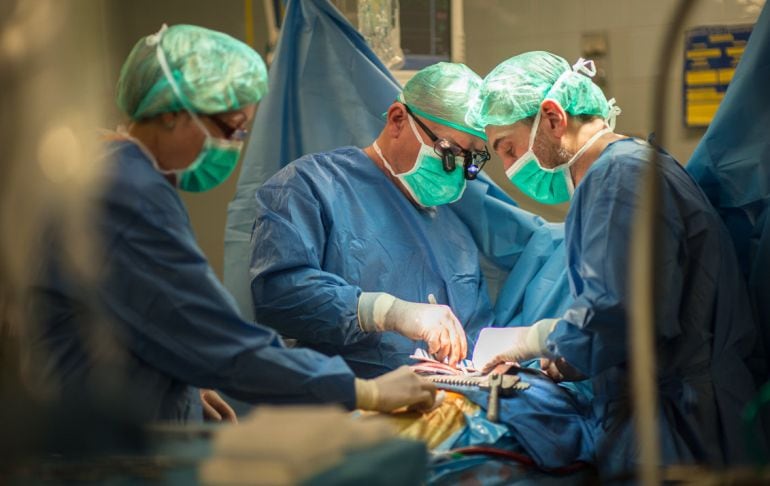 Imatge d&#039;una operació d&#039;implantació de cor mecànic a l&#039;Hospital Universitari de Bellvitge