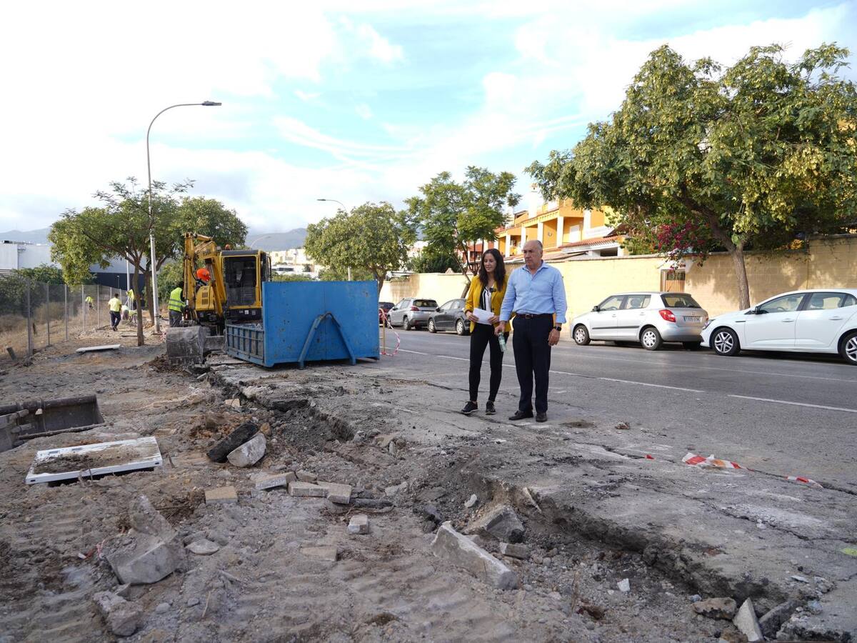 La renovación del acerado en Algeciras sigue su curso
