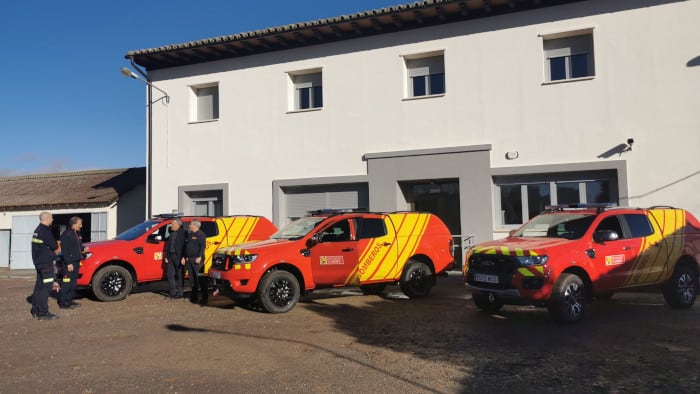 Vehículos del SPEIS de la Diputación Provincial de Huesca