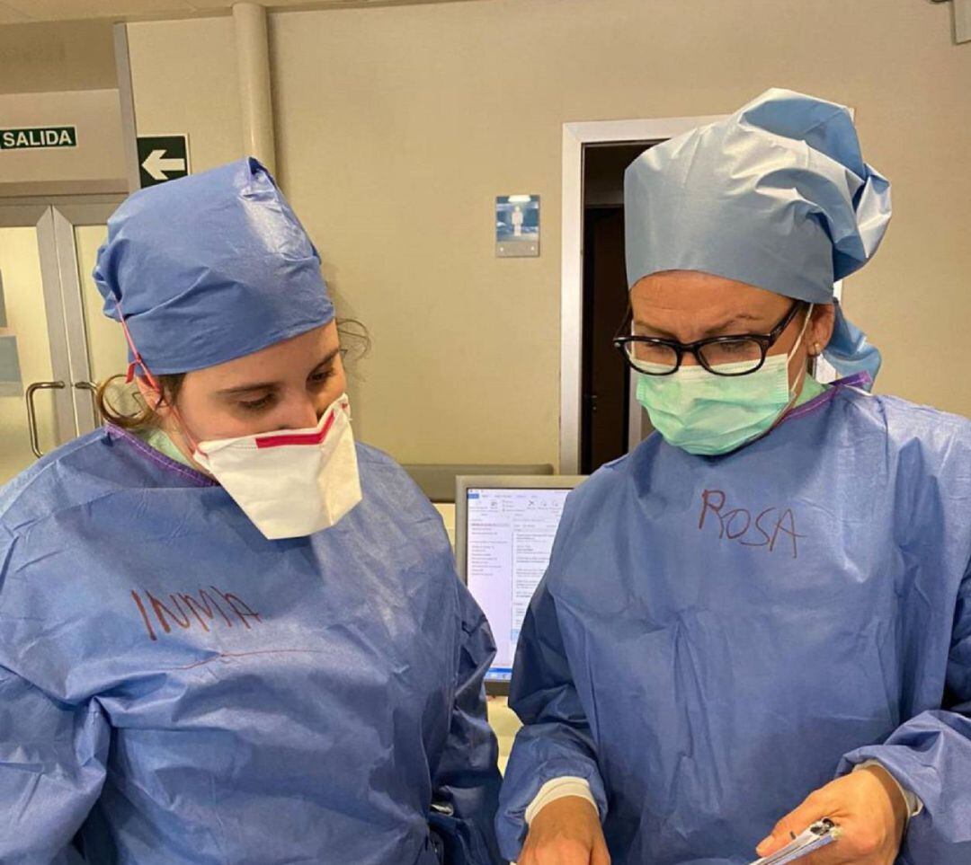 Sanitarios trabajando en un hospital