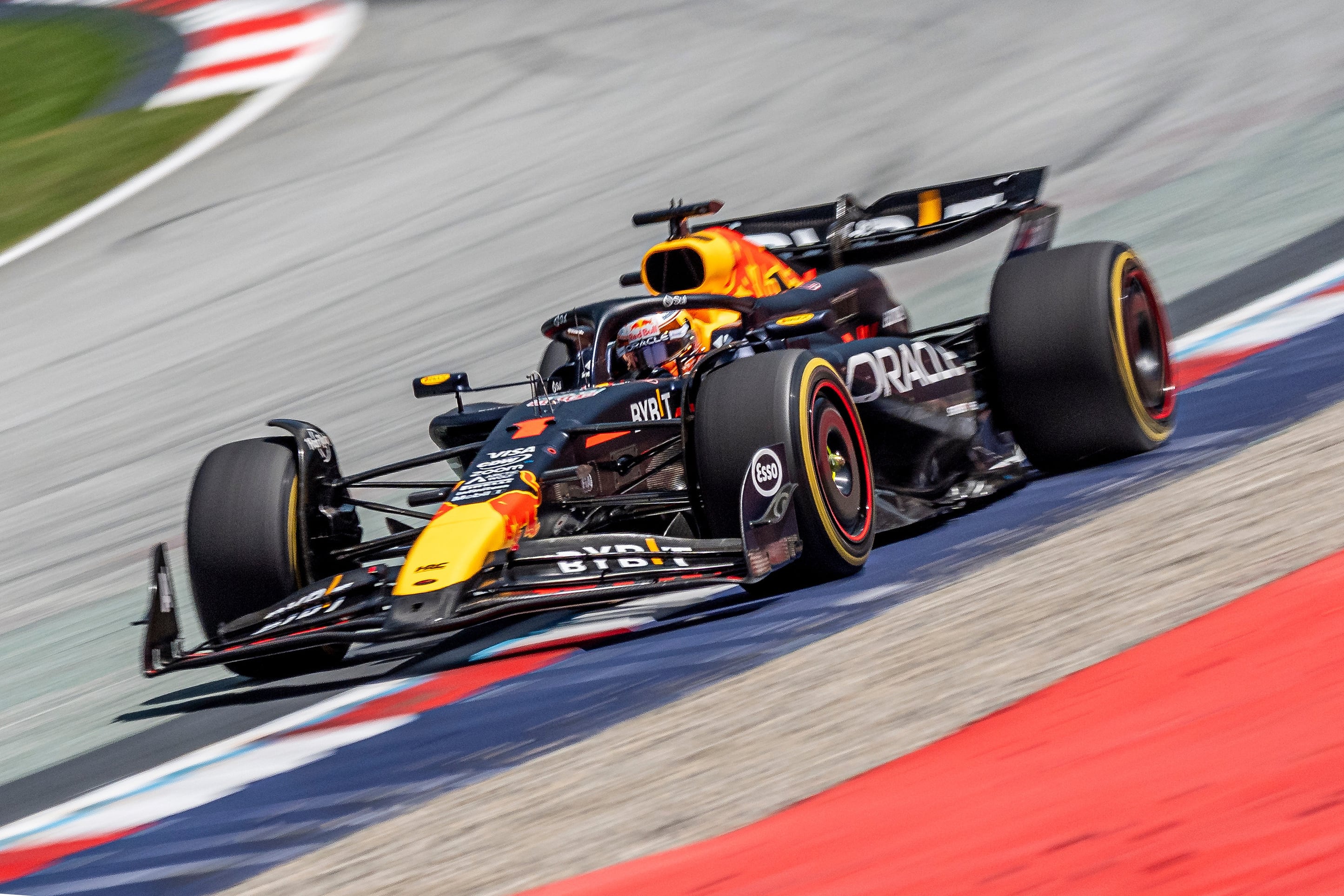 Max Verstappen en el circuito de Spielberg