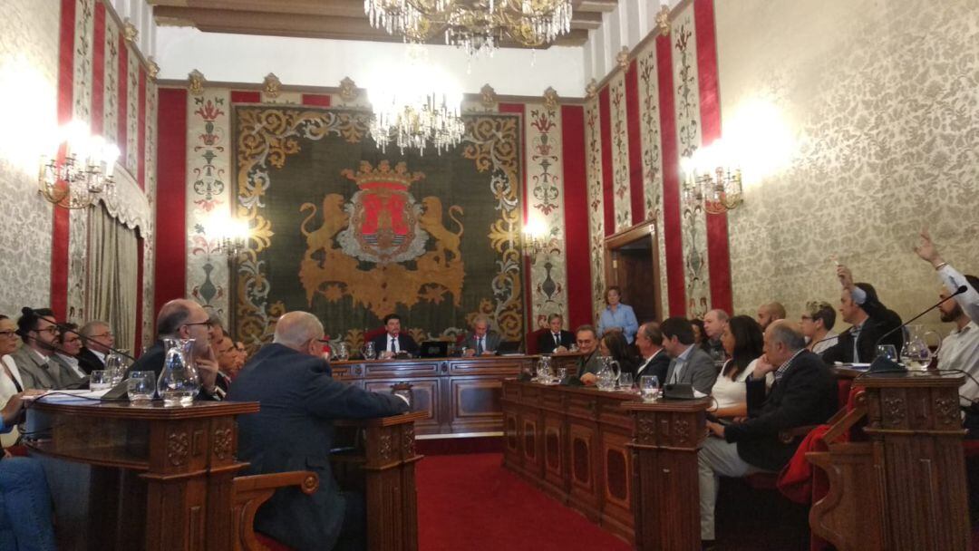 Imagen de la última sesión plenaria en el Ayuntamiento