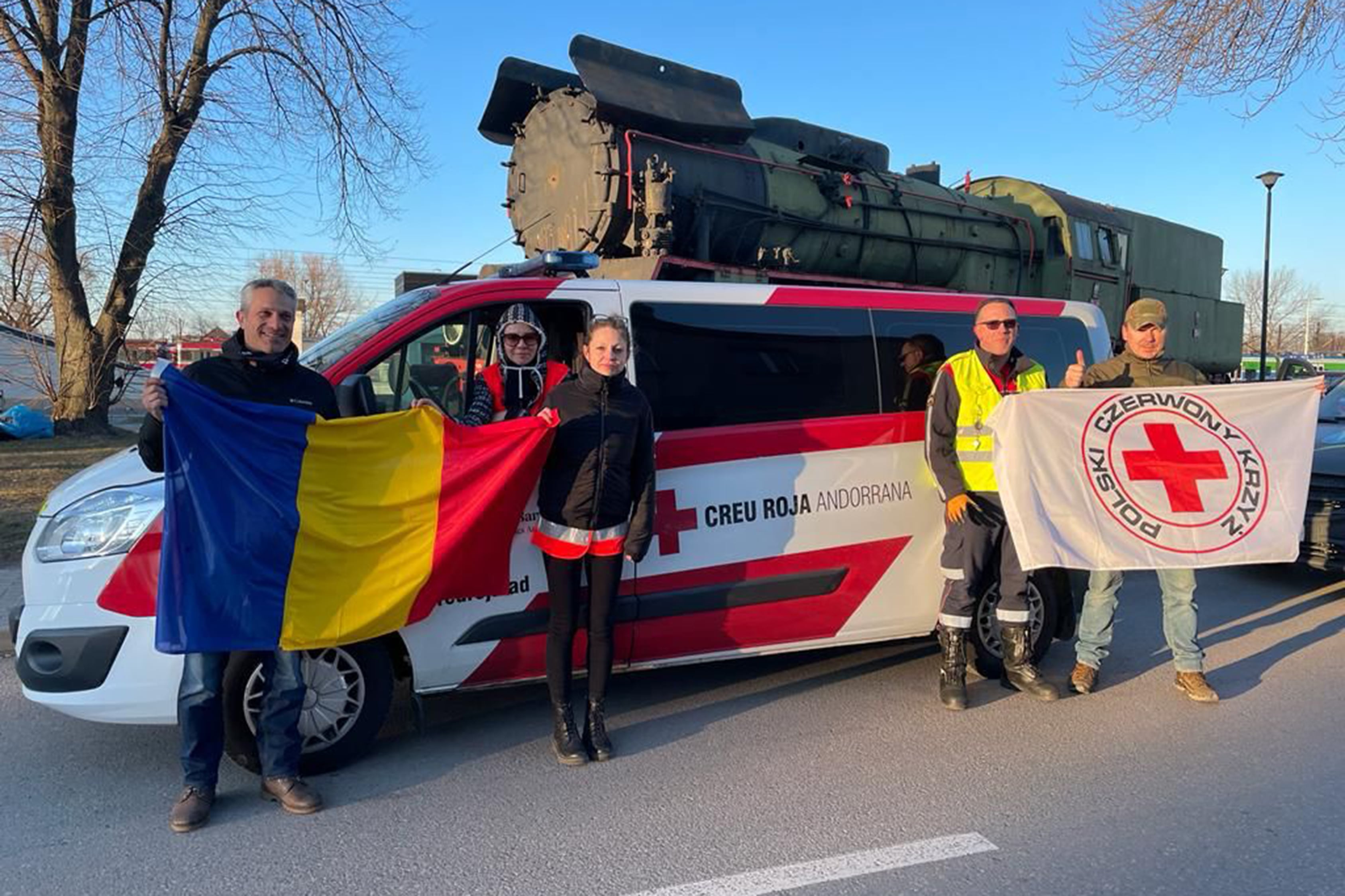 El comboi andorrà amb ajuda humanitària arriba a la frontera entre Polònia i Ucraïna