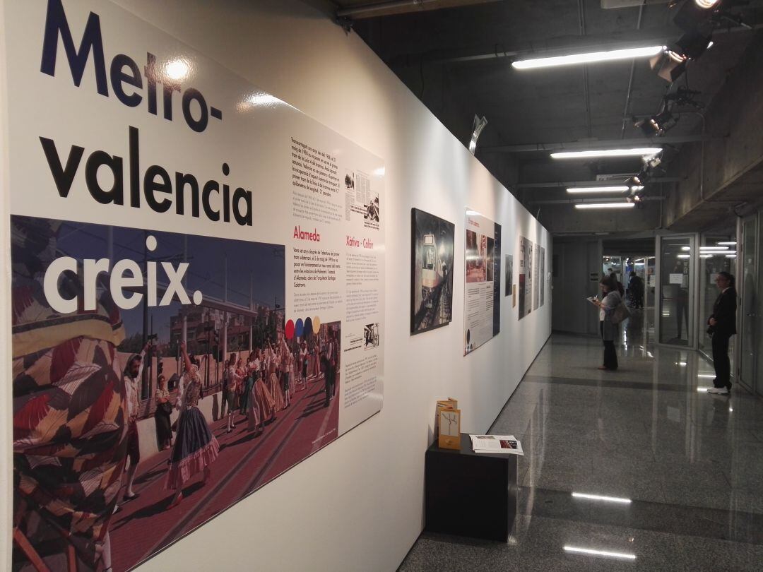 Exposición sobre los 30 años de Metro Valencia