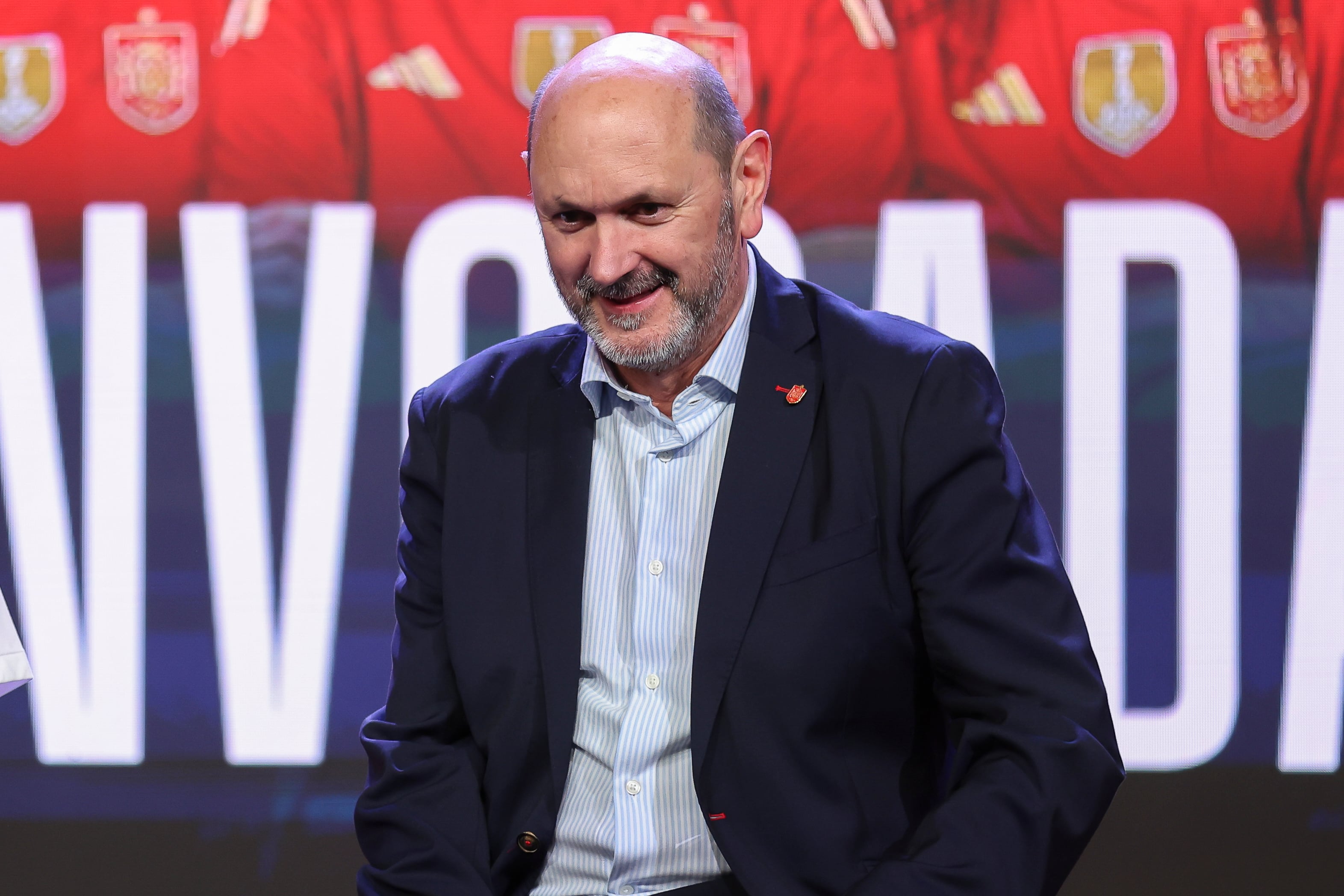 Rafa Louzán, durante un acto de la RFEF