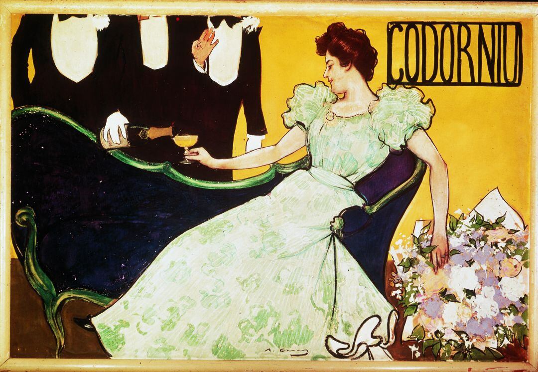 Cartell de publicitat de Codorniu pintat per l&#039;artista Ramon Casas.