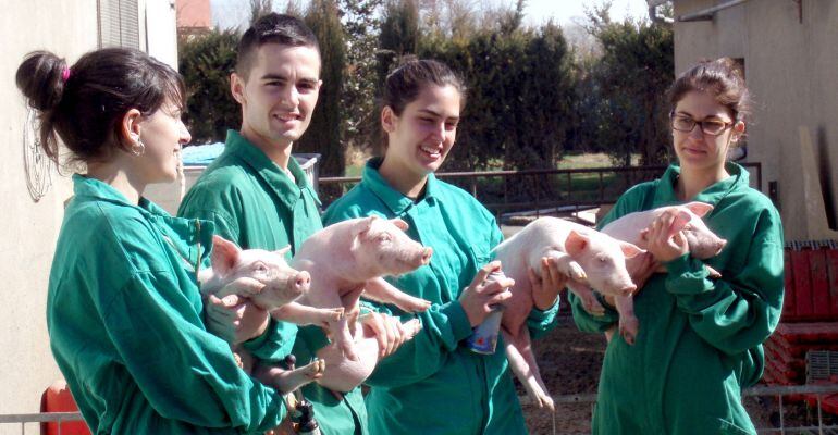 Alumnes de Ciència i Salut Animal Foto: ETSEA-UdL