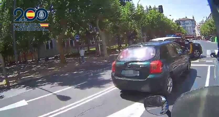 Persecución policial en el centro de Logroño