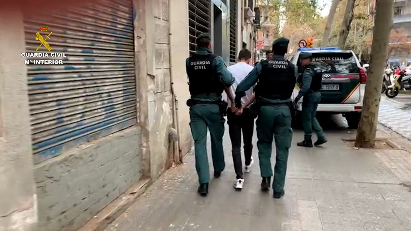 Momento en el que se producía una de las detenciones