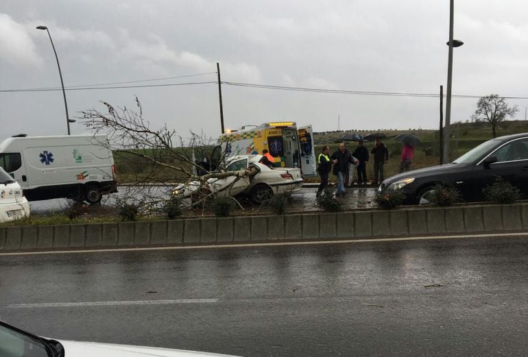 Accidente de tráfico en Mérida