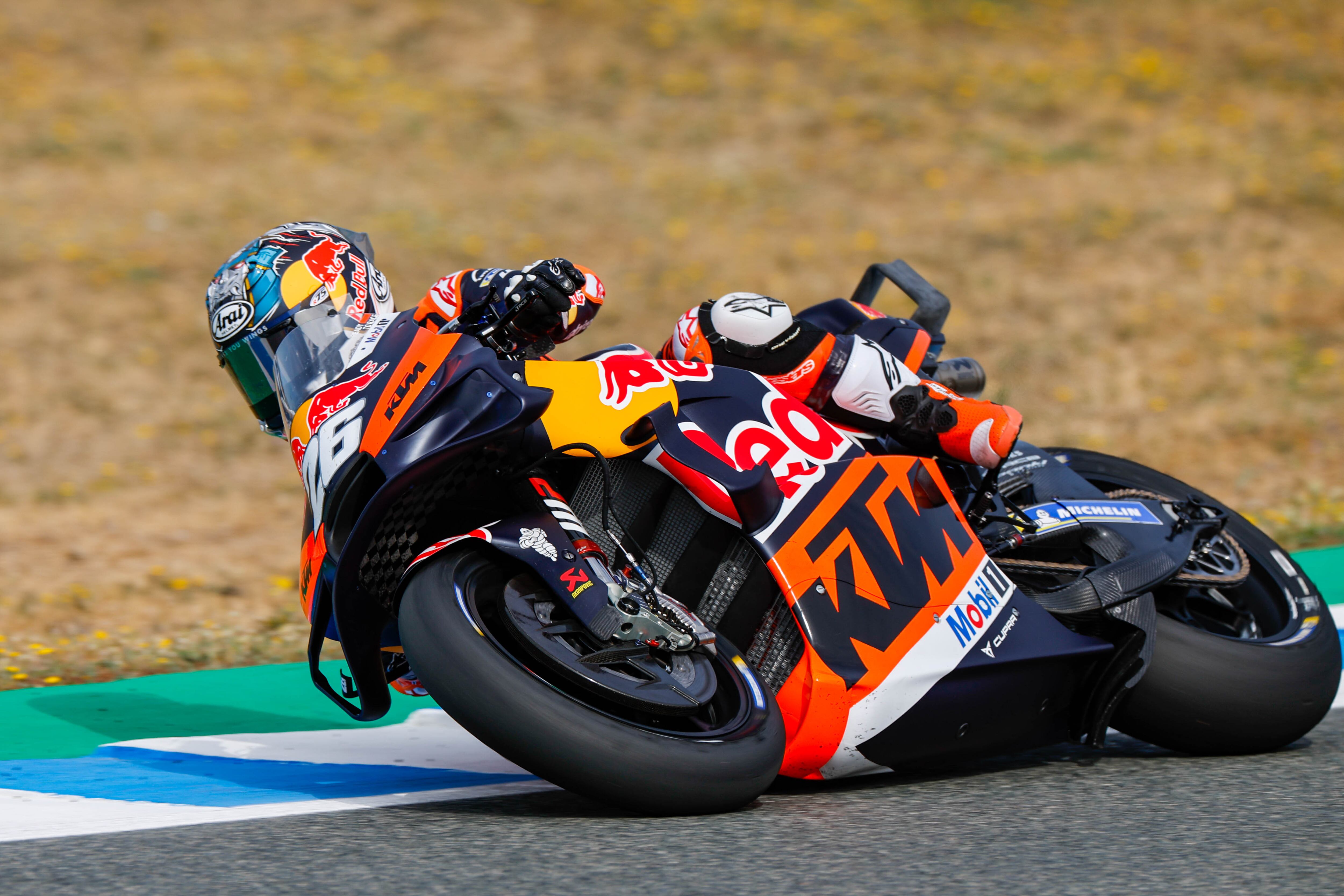 Dani Pedrosa durante los entrenamientos del viernes en Jerez