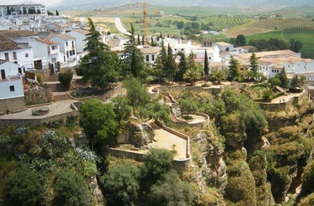 Jardines de Cuenca en Ronda (Málaga).