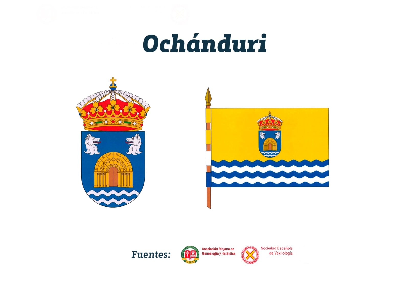 Bandera y escudo de Ochánduri