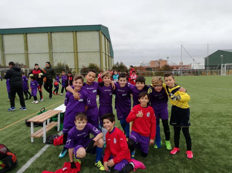 Participantes en el Torneo de Fútbol 7 que se celebra en Medina del Campo