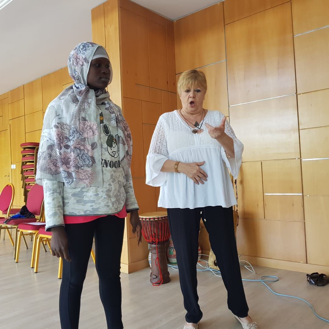 Dolores delgado ha impartido un curso de Técnica Vocal a Estudiantes de Arte Dramático de Francia, Senegal y Marruecos.