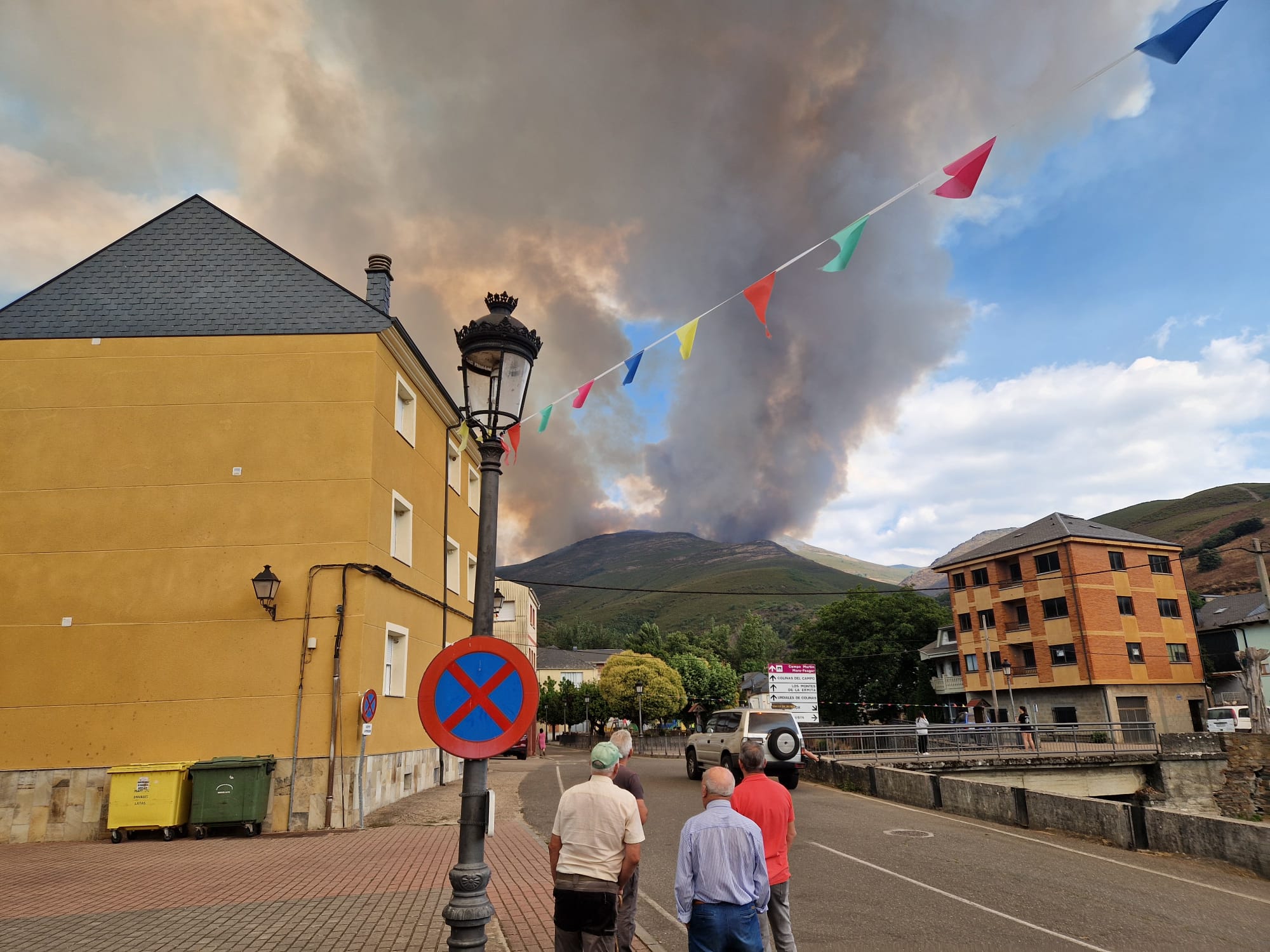 Aspecto que presentan los fuegos