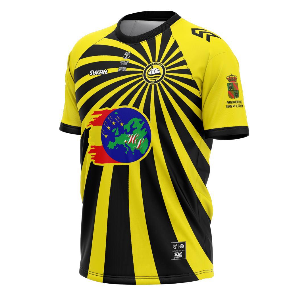 Esta será la camiseta del Cayón en su partido de primera ronda en Copa del Rey, mañana frente al Ursaria