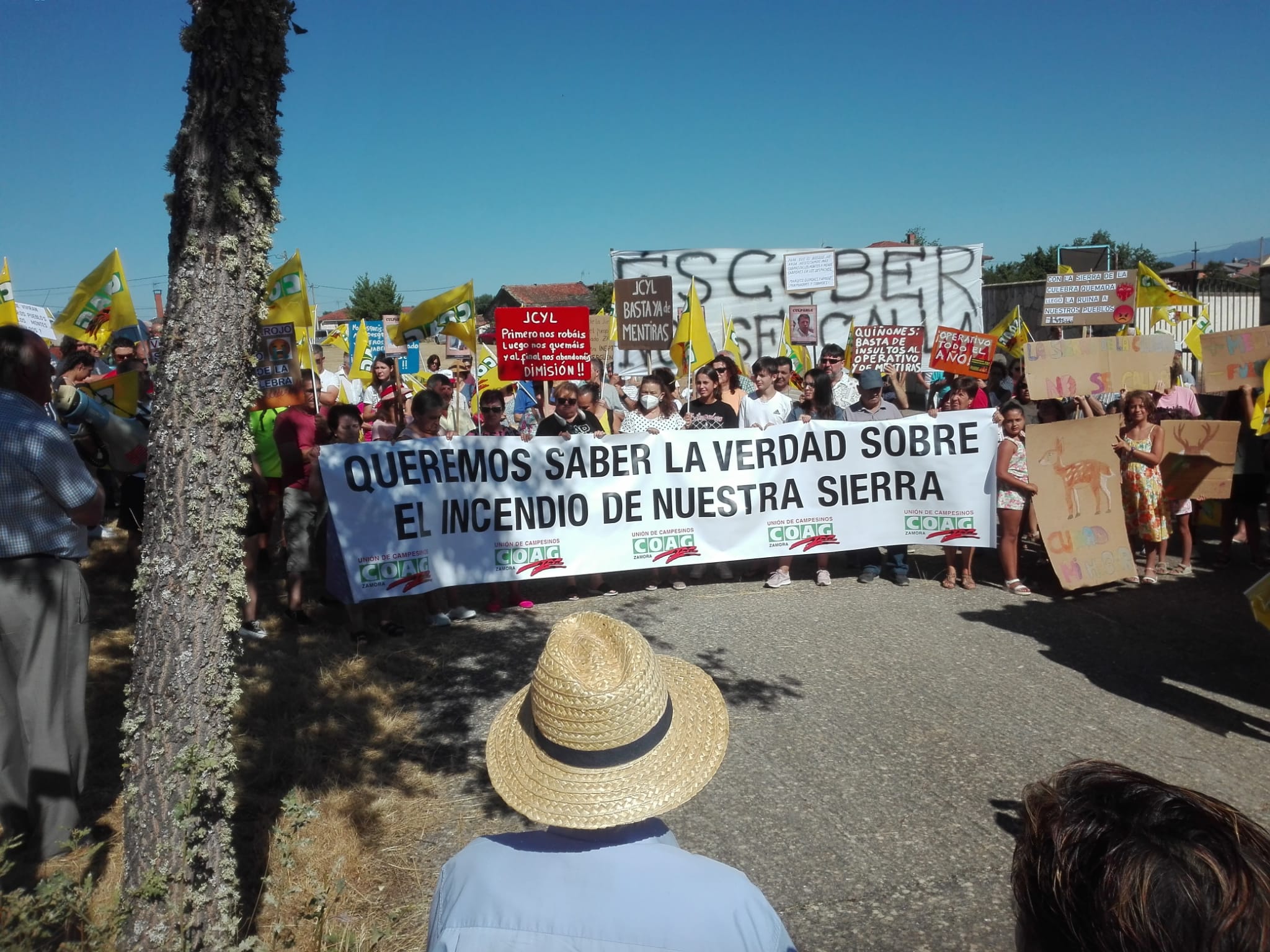 Manifestación convocada por COAG  en Boya este sábado