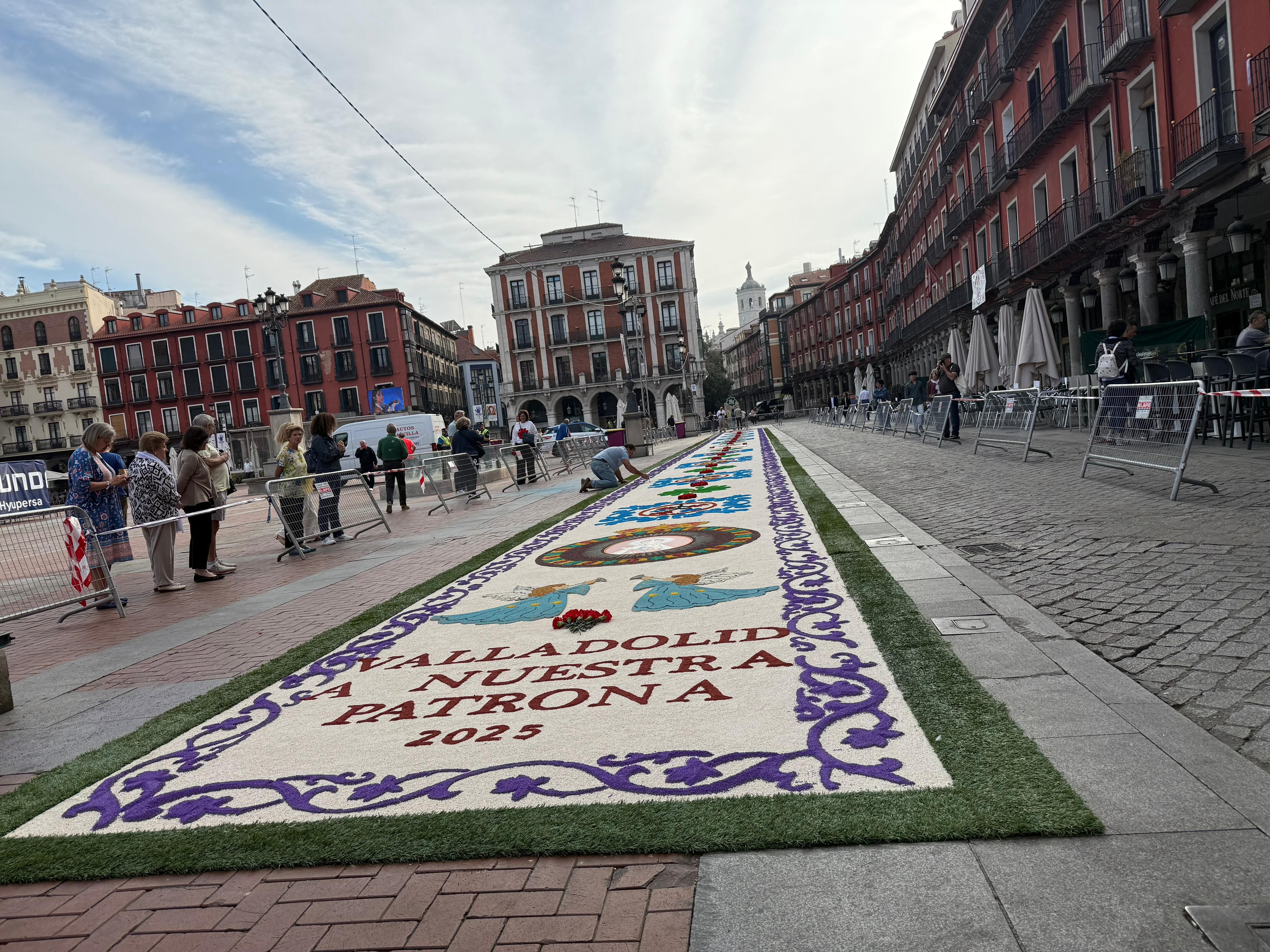 Alfombra en honor de la Virgen de San Lorenzo