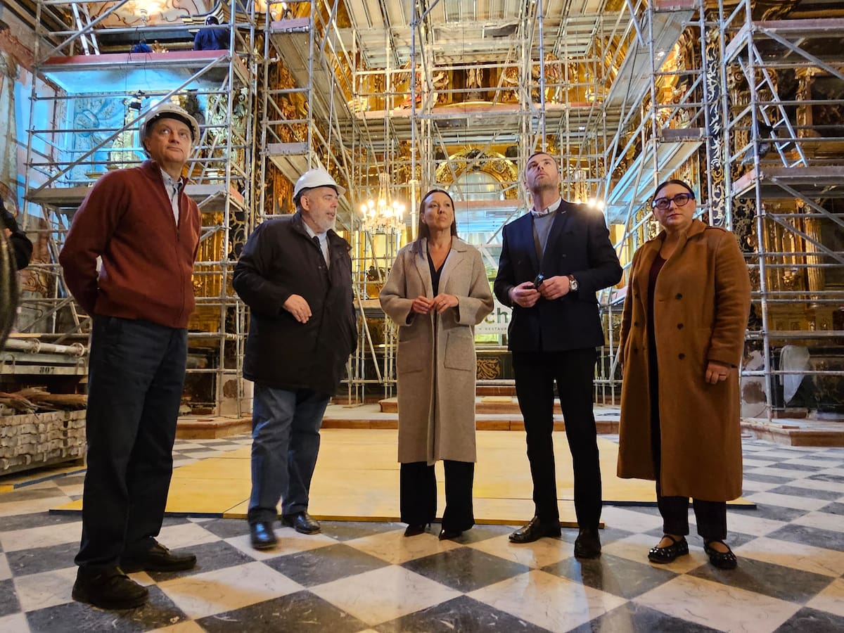 Las obras del Convento de San José de Caravaca devolverán el esplendor a los retablos y pinturas murales de su iglesia barroca