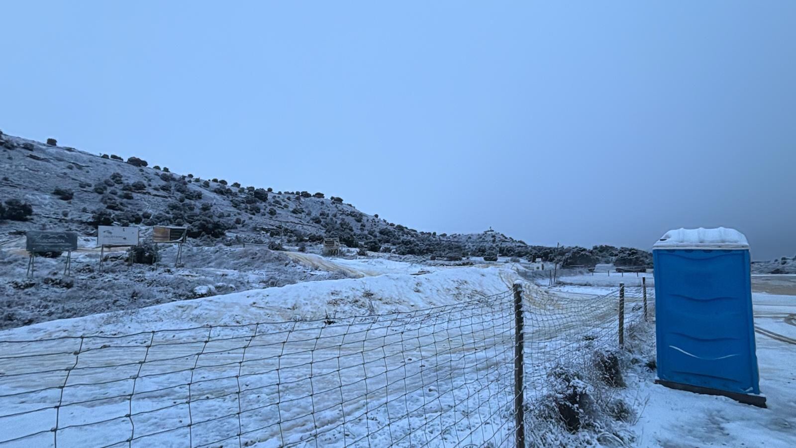 Así estaba el circuito de Tierz a primera hora de la mañana de este sábado