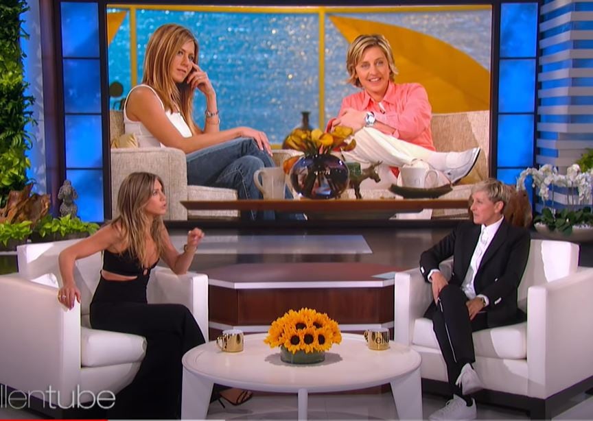 Ellen DeGeneres y Jennifer Aniston se volvieron a reunir 19 años después en el programa