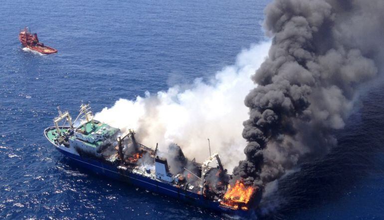 Incendio del Oleg Naydenov 