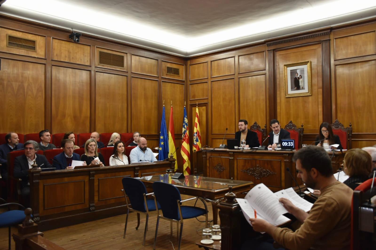 Los ediles de la Corporación Municipal en el pleno celebrado este 1 de marzo en el que se ha aprobado la creación del Consejo de Inclusión y Derechos Sociales.