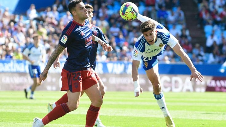 Partido disputado entre el Zaragoza y el Albacete
