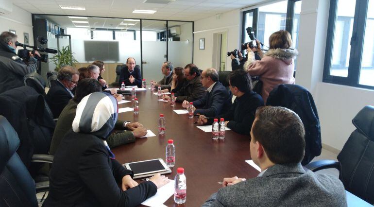 Una imagen de la reunión celebrada en Gibraltar.